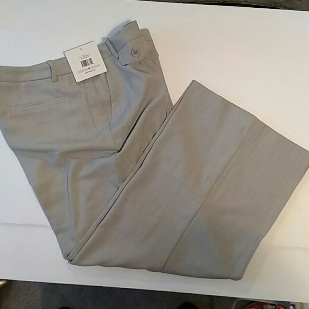 NWT Ellen Tracy Smoke Cropped Wide Leg Pants size 10